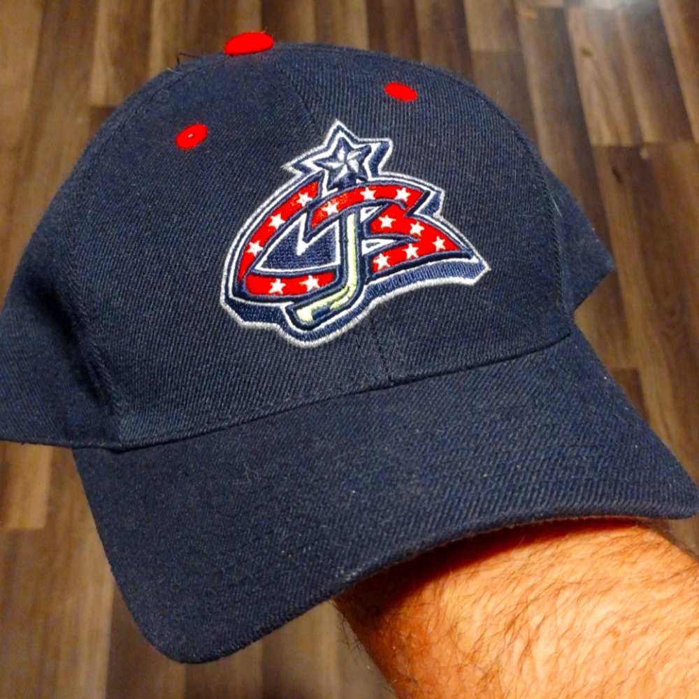 vintage Colombia blue jackets hat